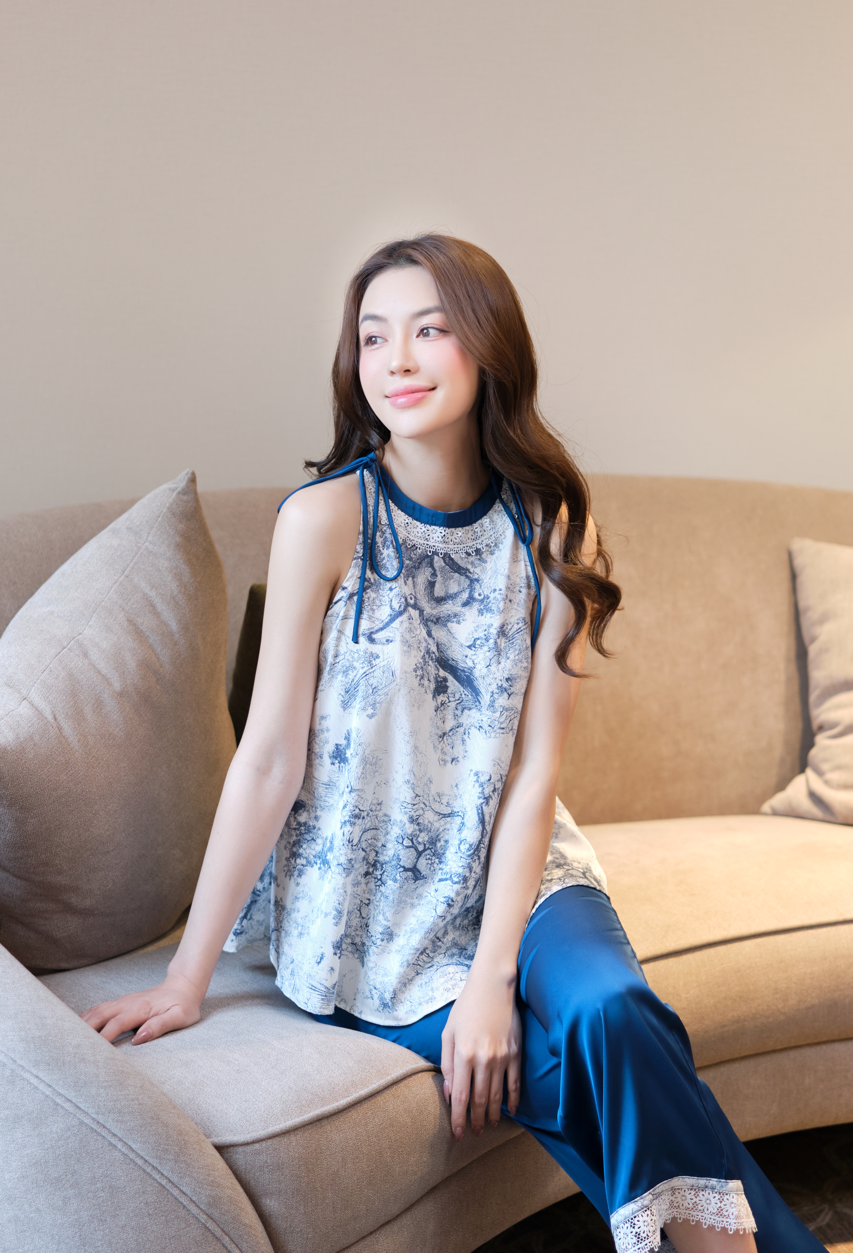 Bộ ngủ áo yếm, quần dài BN485_thumbnail_6