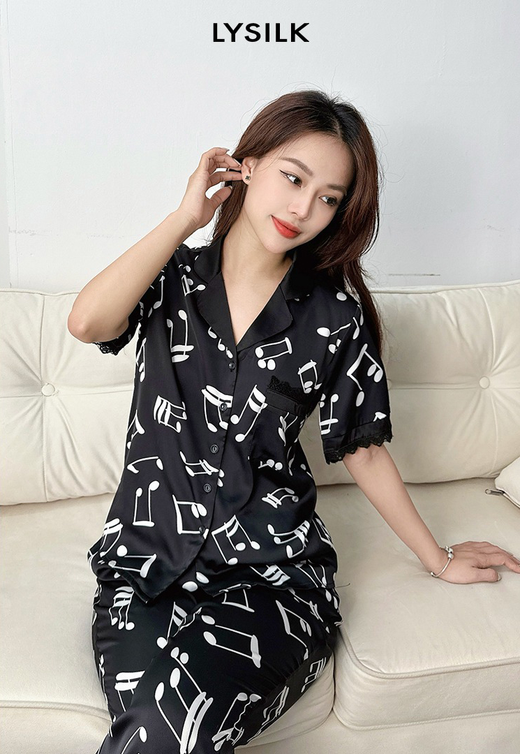 Bộ ngủ áo cộc tay, quần dài LSD06