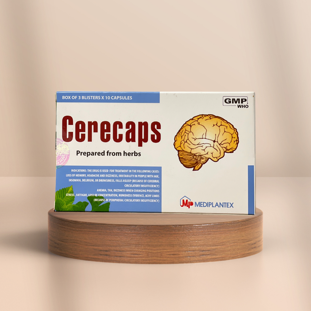Cerecaps hoạt huyết dưỡng não Mediplantex