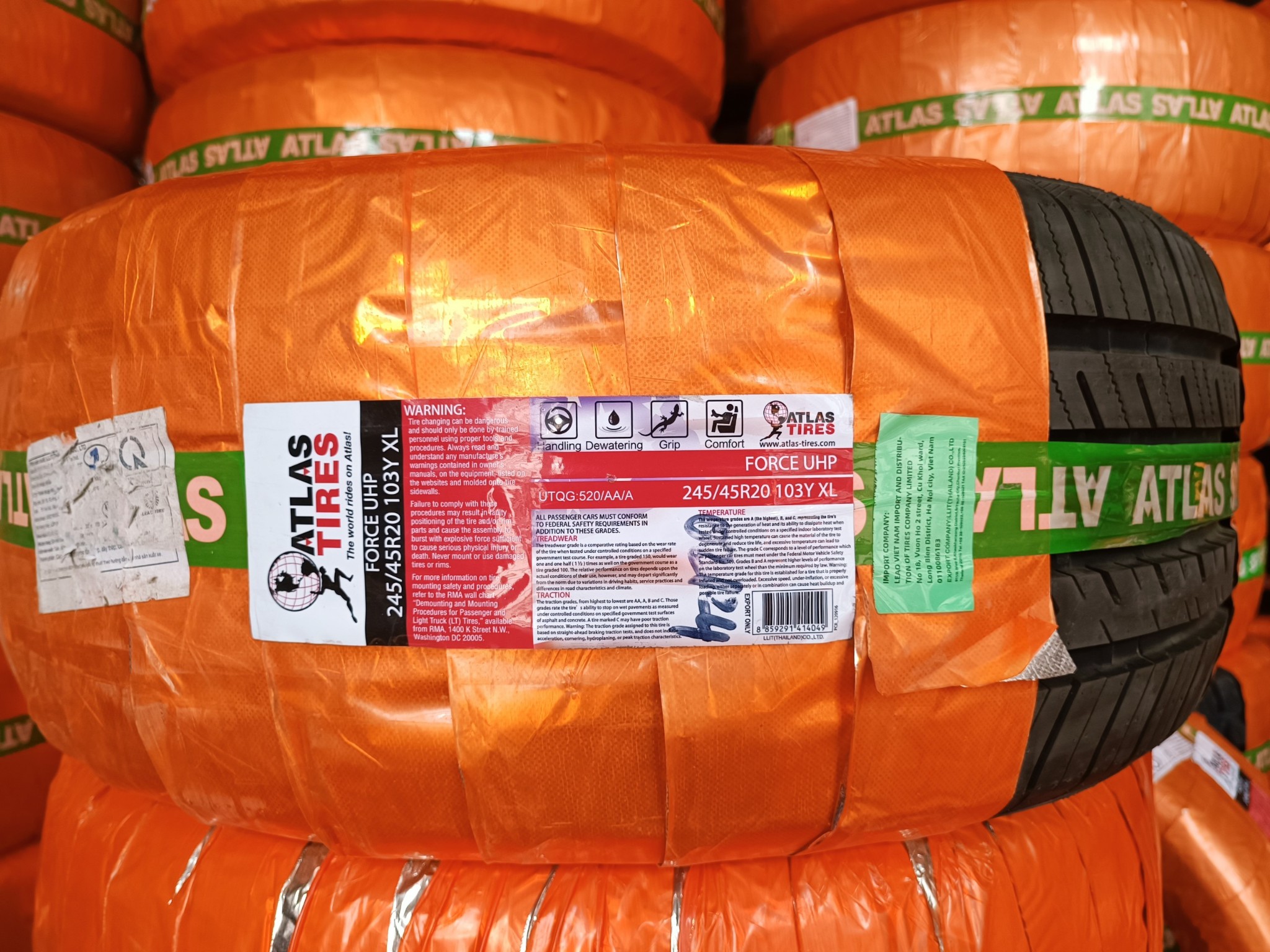 Lốp 245/45R20 FORCE UHP 103Y XL AT PCI VCM