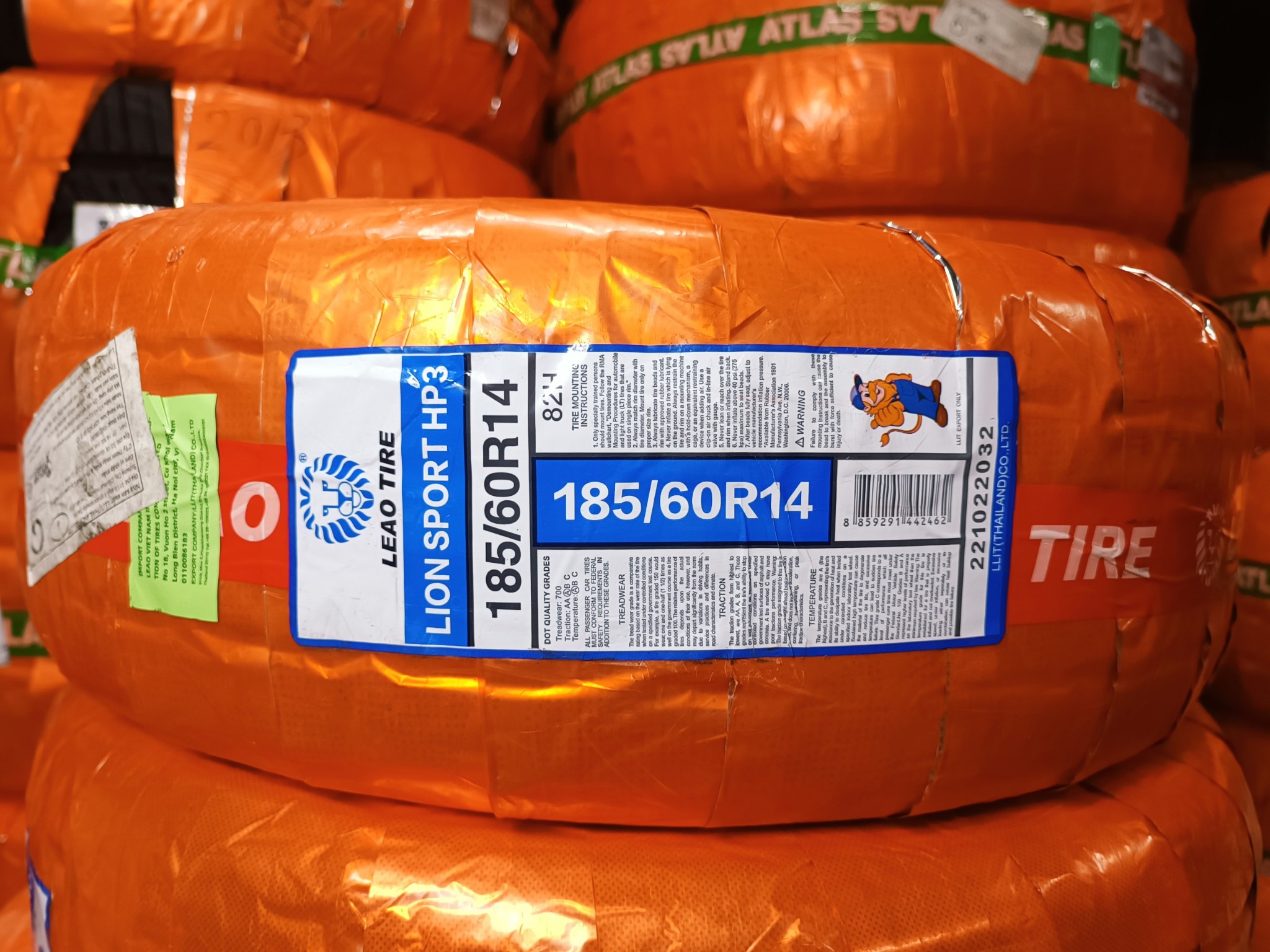 Lốp 185/60R14 LION SPORT HP3 82H LA (HB) PCI P -trial