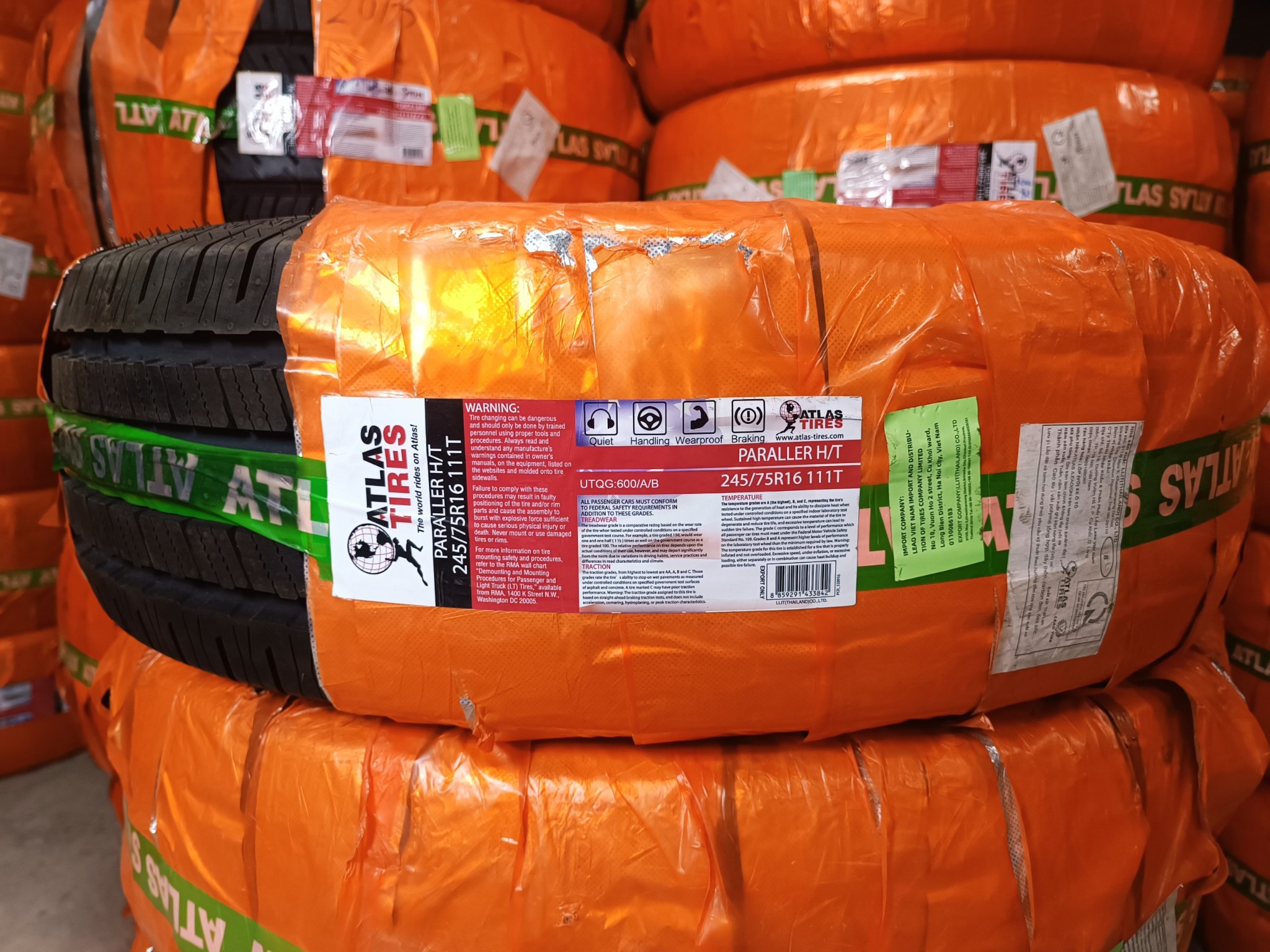 Lốp 225/70R16 PARALLER H/T 103T AT