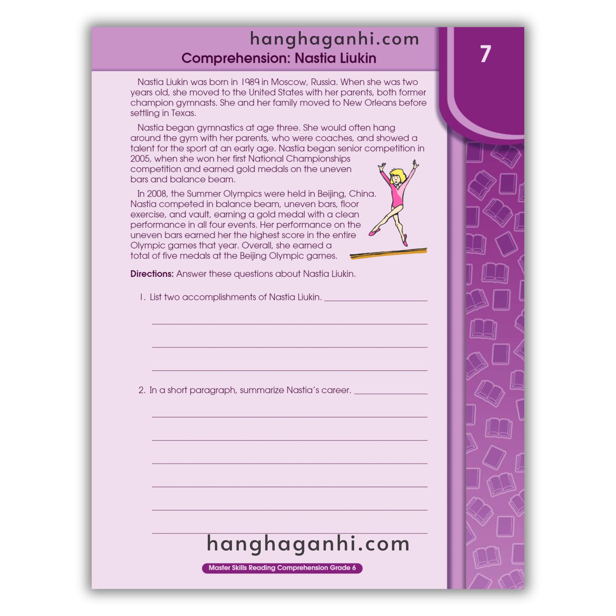 Trộn Bộ 7 Cuốn Master Skills Reading Comprehension (Grade K- Grade 6)_thumbnail_40