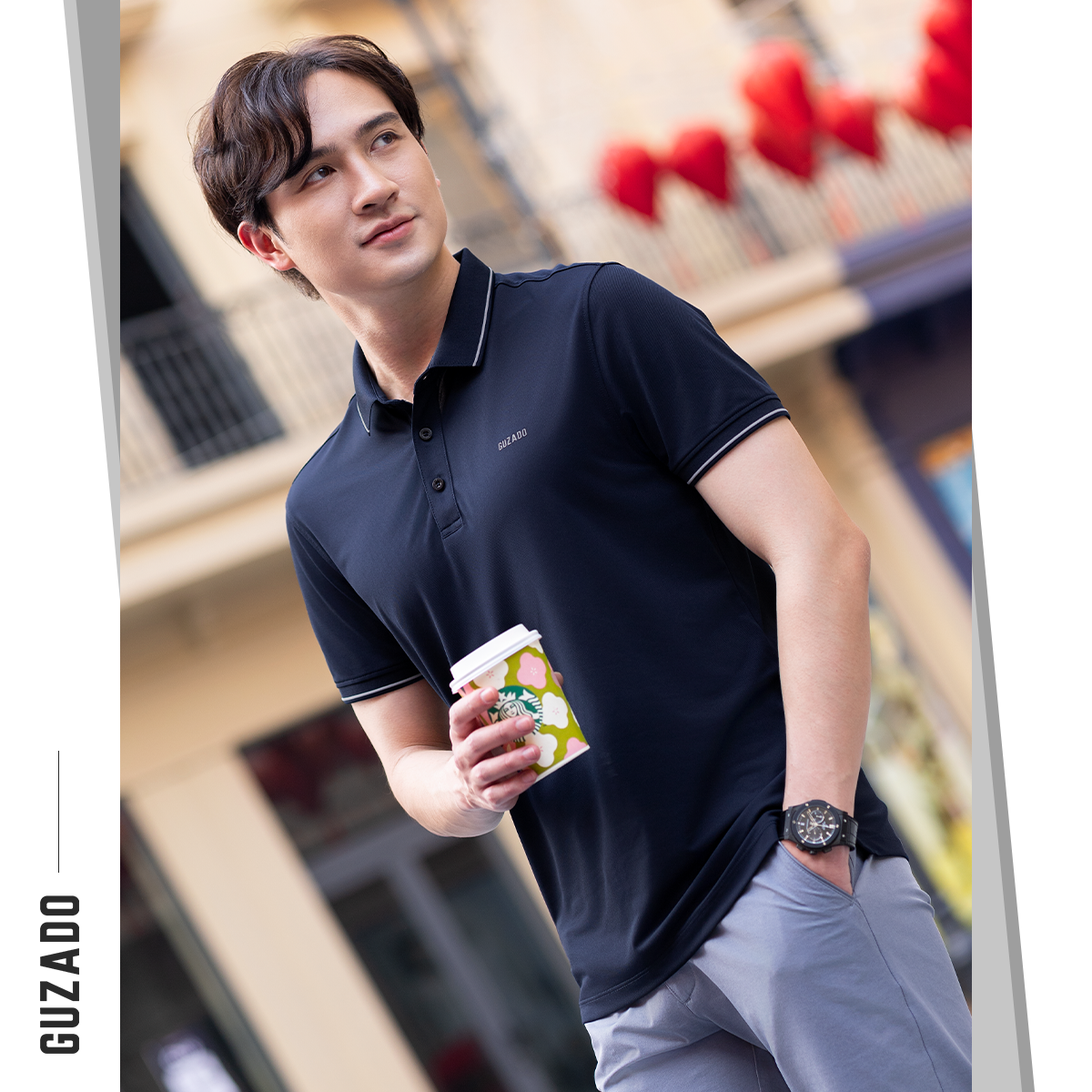 Áo Polo Nam GUZADO BASIC Nam Tính, Sang Trọng, Thanh Lịch GPS204