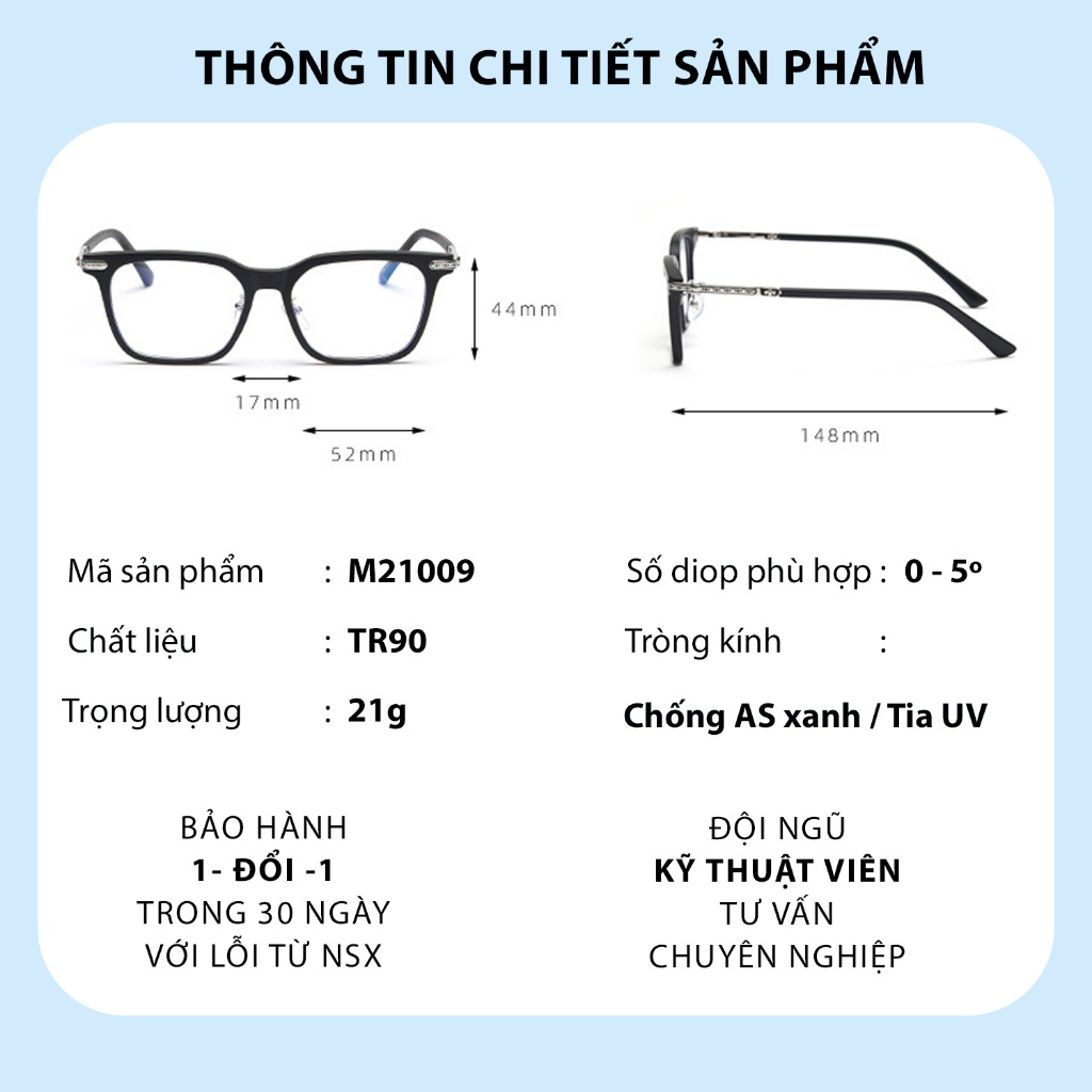 Gọng kính viền chữ nhật M21009_thumbnail_2