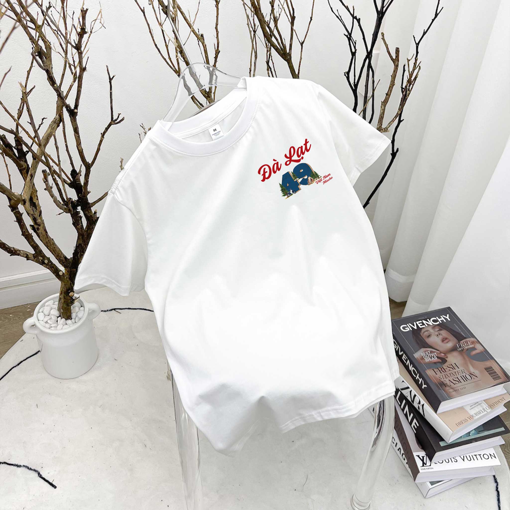 Áo thun nữ du lịch Đà Lạt form vừa regular thoáng mát ARD1297 Miucho Chic in mix_thumbnail_10