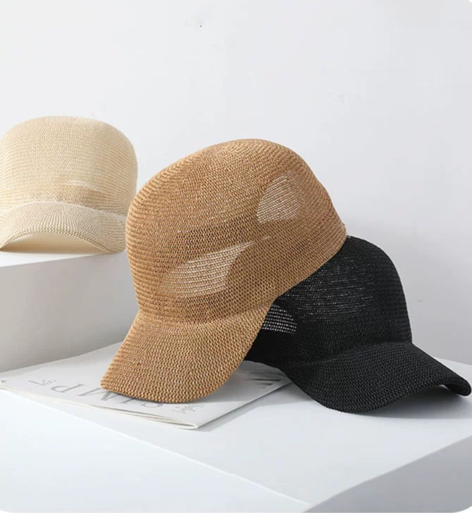 Mũ lưỡi trai lưới sợi cói tự nhiên HZ2419_thumbnail_4