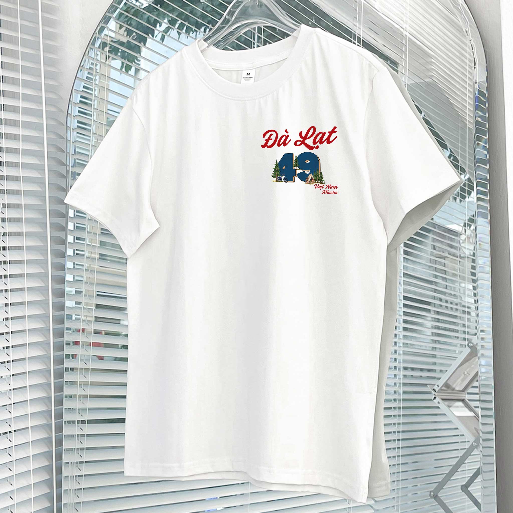 Áo thun nữ du lịch Đà Lạt form vừa regular thoáng mát ARD1297 Miucho Chic in mix_thumbnail_8