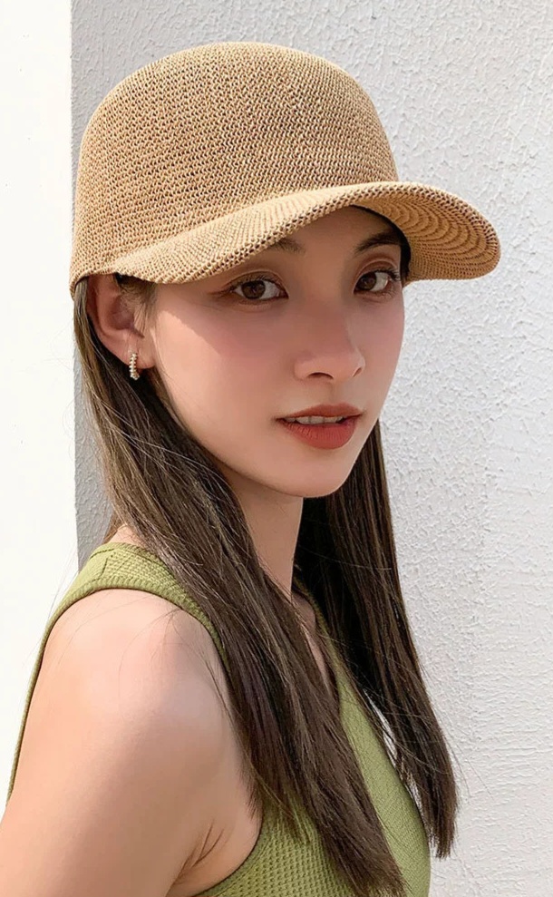 Mũ lưỡi trai lưới sợi cói tự nhiên HZ2419