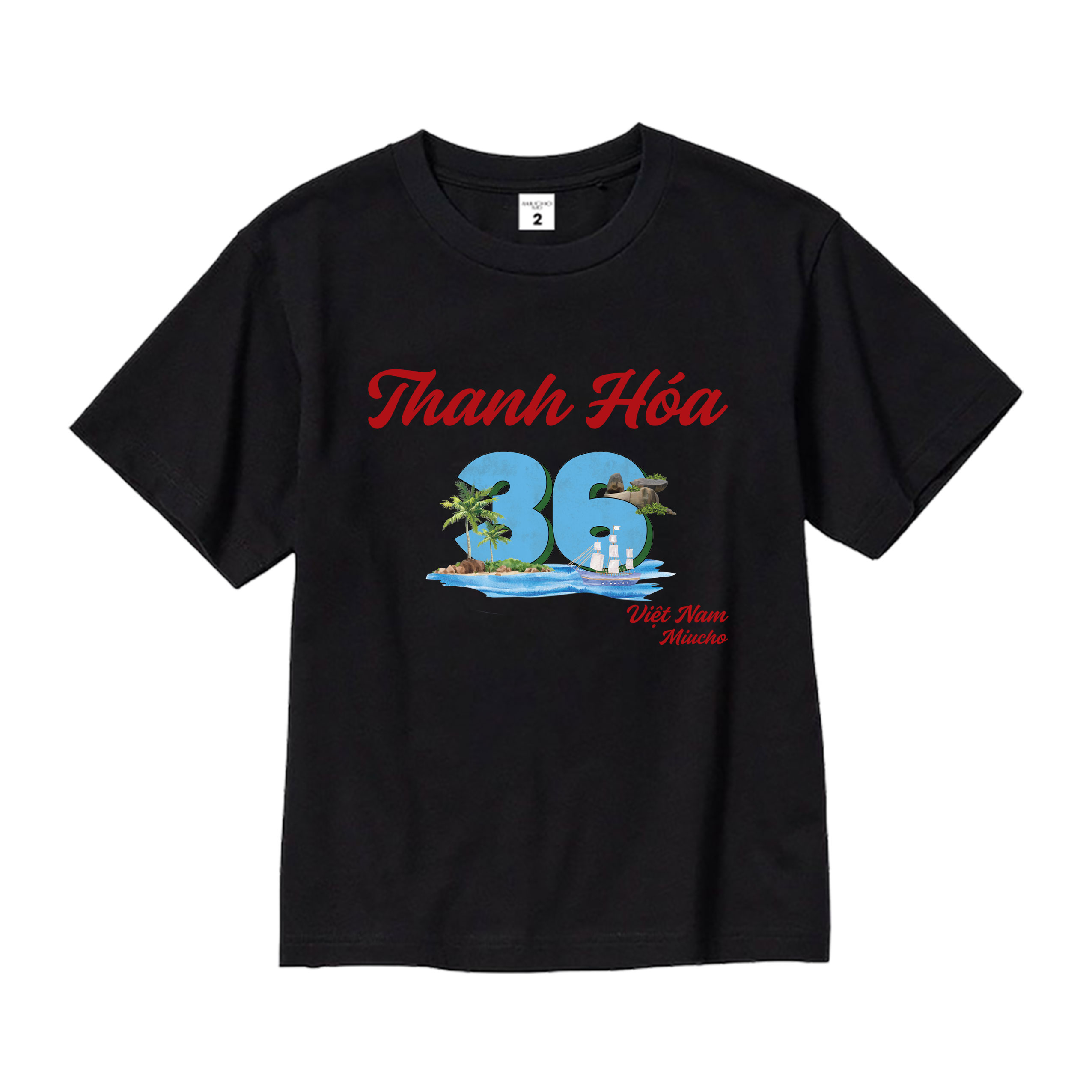 Áo thun du lịch Thanh Hóa cho bé form rộng thoáng mát AED1310 Miucho Kid in mix_thumbnail_0