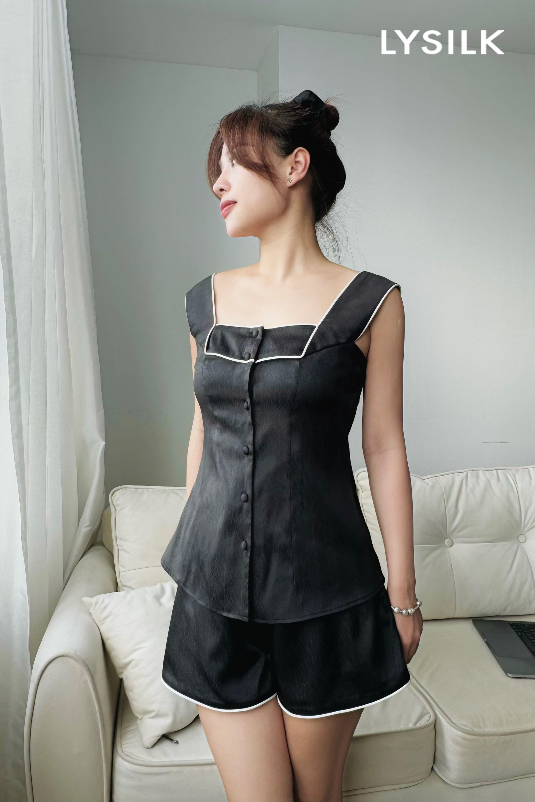 Bộ ngủ áo cộc, quần cộc BN534