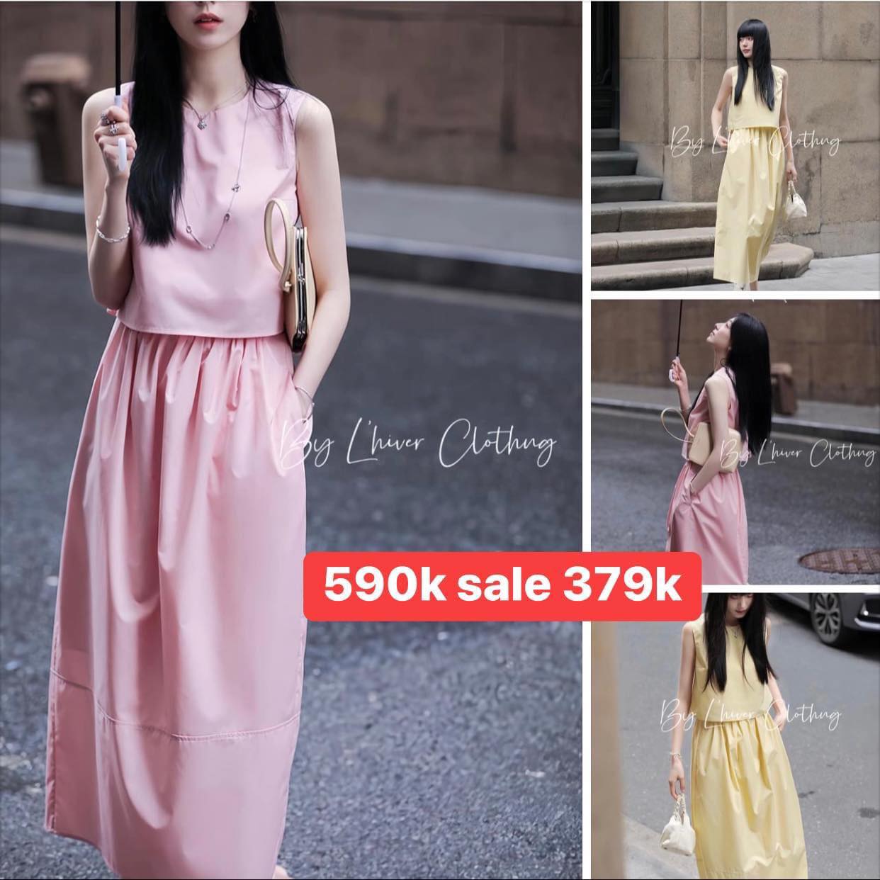 set thô không tay 3 màu