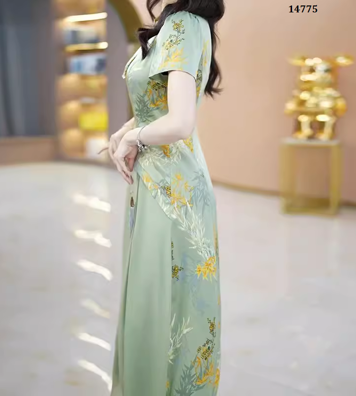 14775-Đầm suông A cổ tàu phối vạt cutout cách điệu ( lụa mango, voan)_thumbnail_3