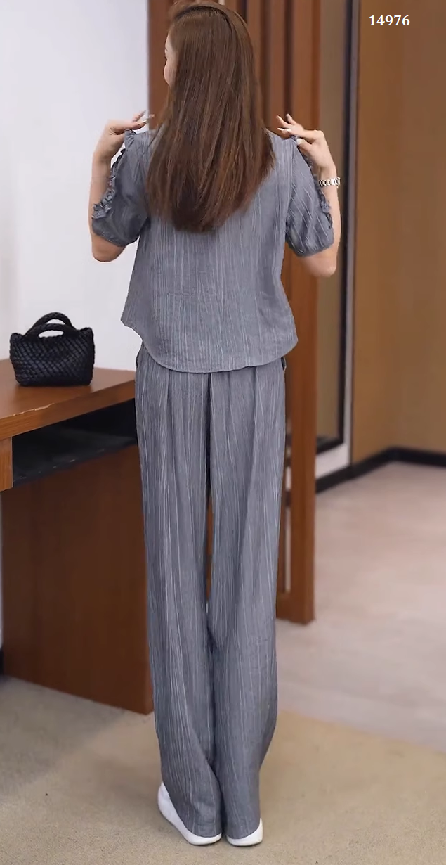 14796-Set bộ áo tay phồng cổ cách điệu kèm quần ống suông ( lụa đũi)_thumbnail_5