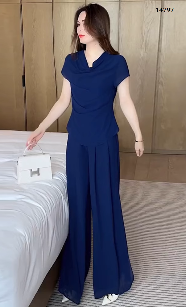 14797-Set bộ voan áo nhún bèo eo cách điệu kèm quần suông ( voan, lót)_thumbnail_0