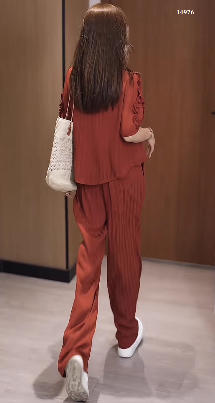 14796-Set bộ áo tay phồng cổ cách điệu kèm quần ống suông ( lụa đũi)_thumbnail_3