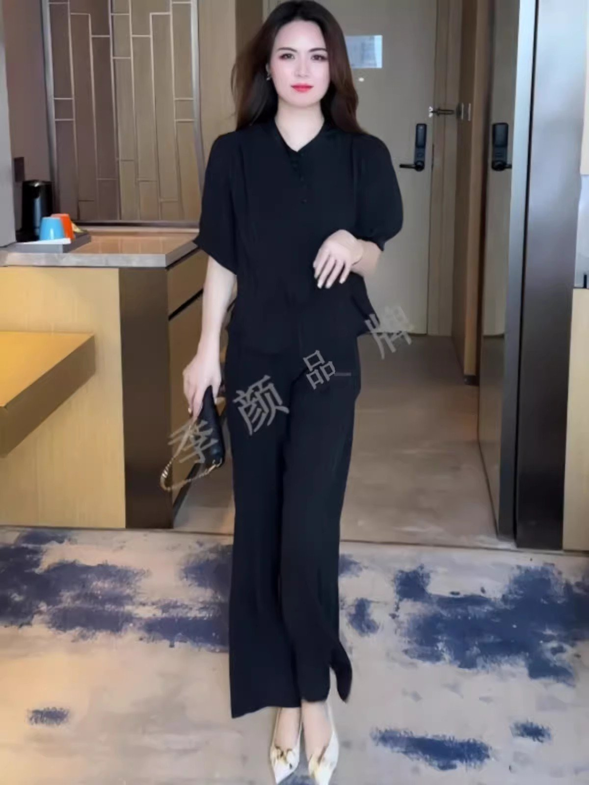 14812-Set áo  tay phồng kèm quần suông lụa đũi (lụa đũi)_thumbnail_0