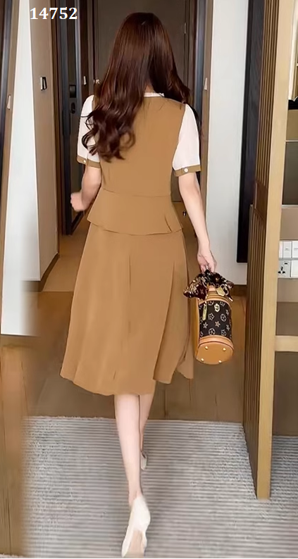 14752-Đầm xòe peplum phối cổ  voan trắng ( thun mịn , voan)_thumbnail_1