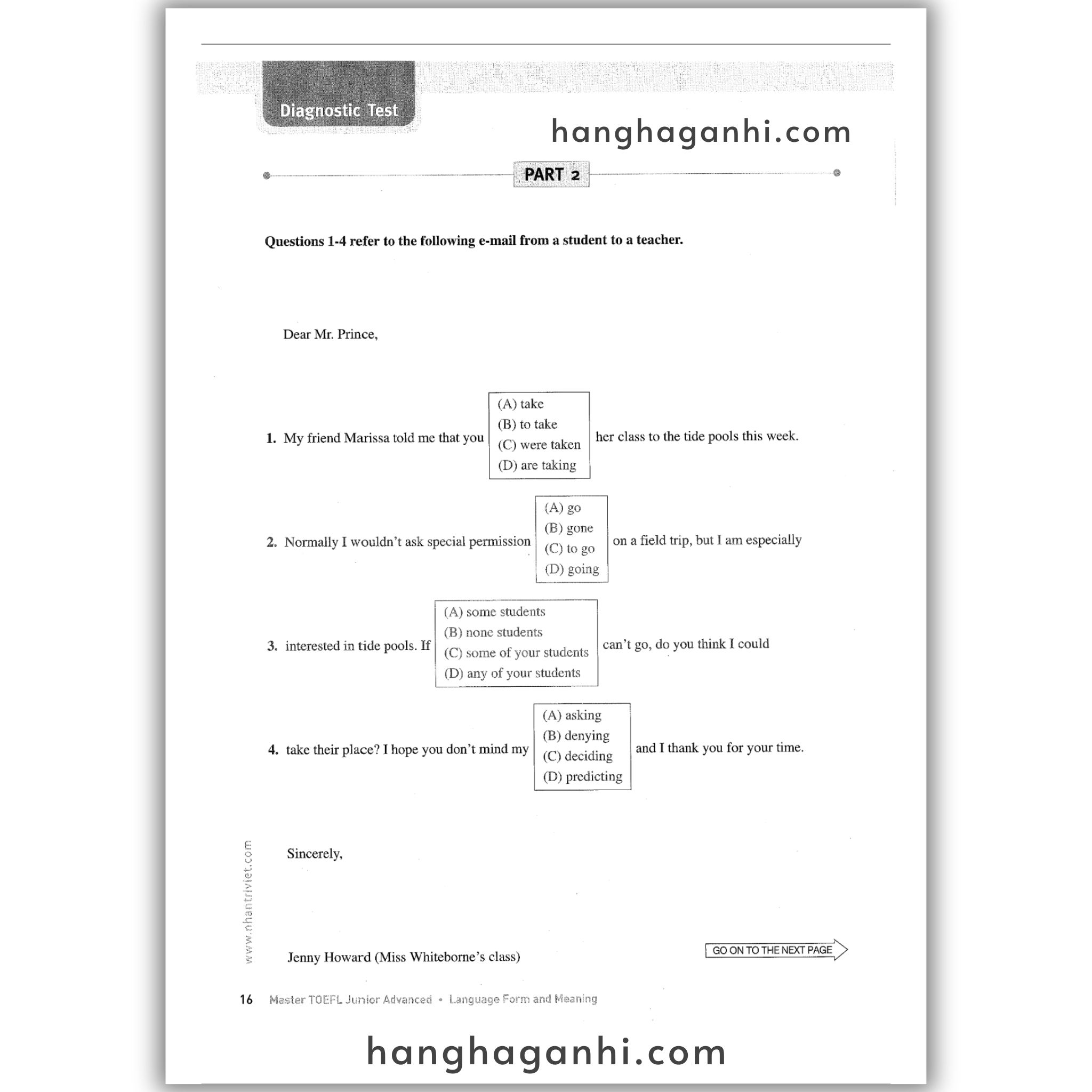[Sách] Master TOEFL Junior Advanced: Language Form & Meaning_thumbnail_9