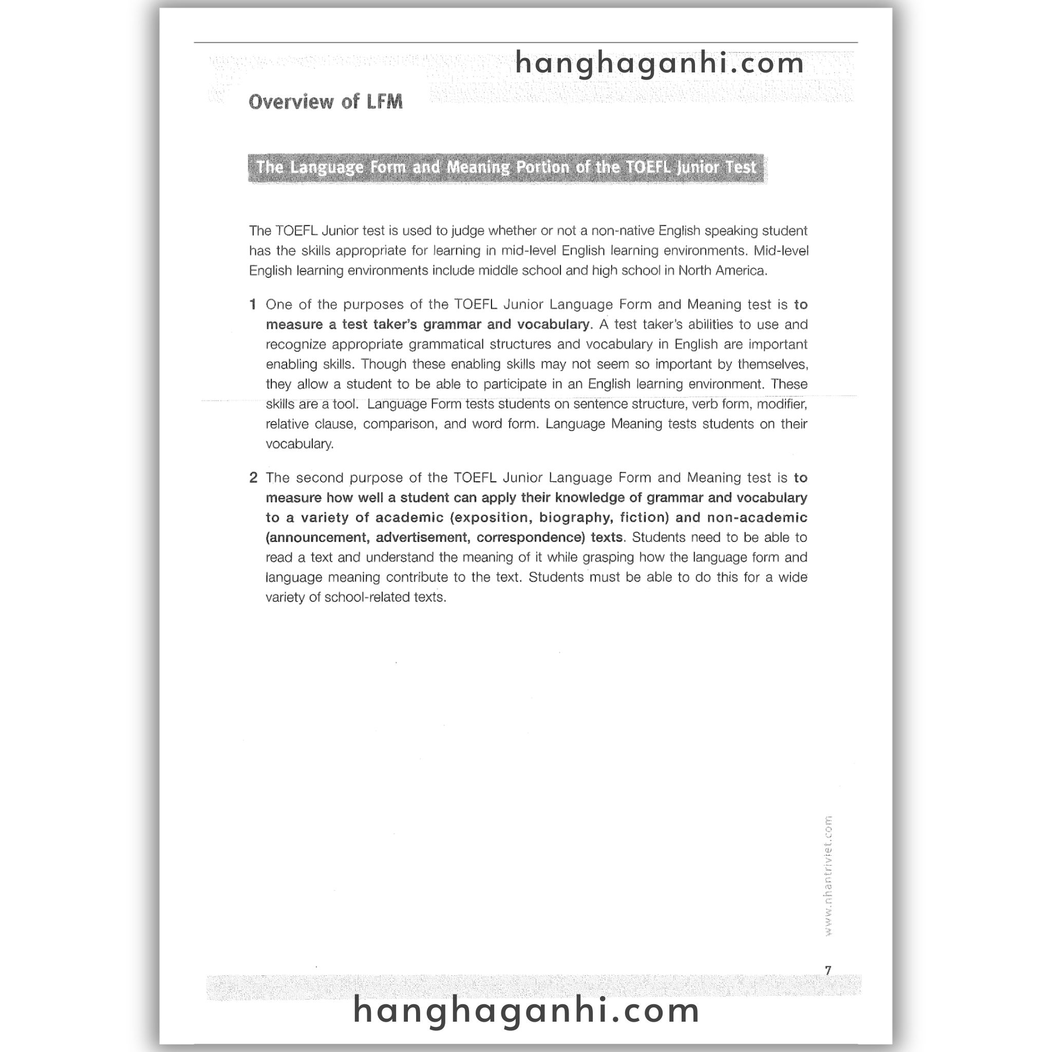 [Sách] Master TOEFL Junior Intermediate: Language Form & Meaning_thumbnail_8