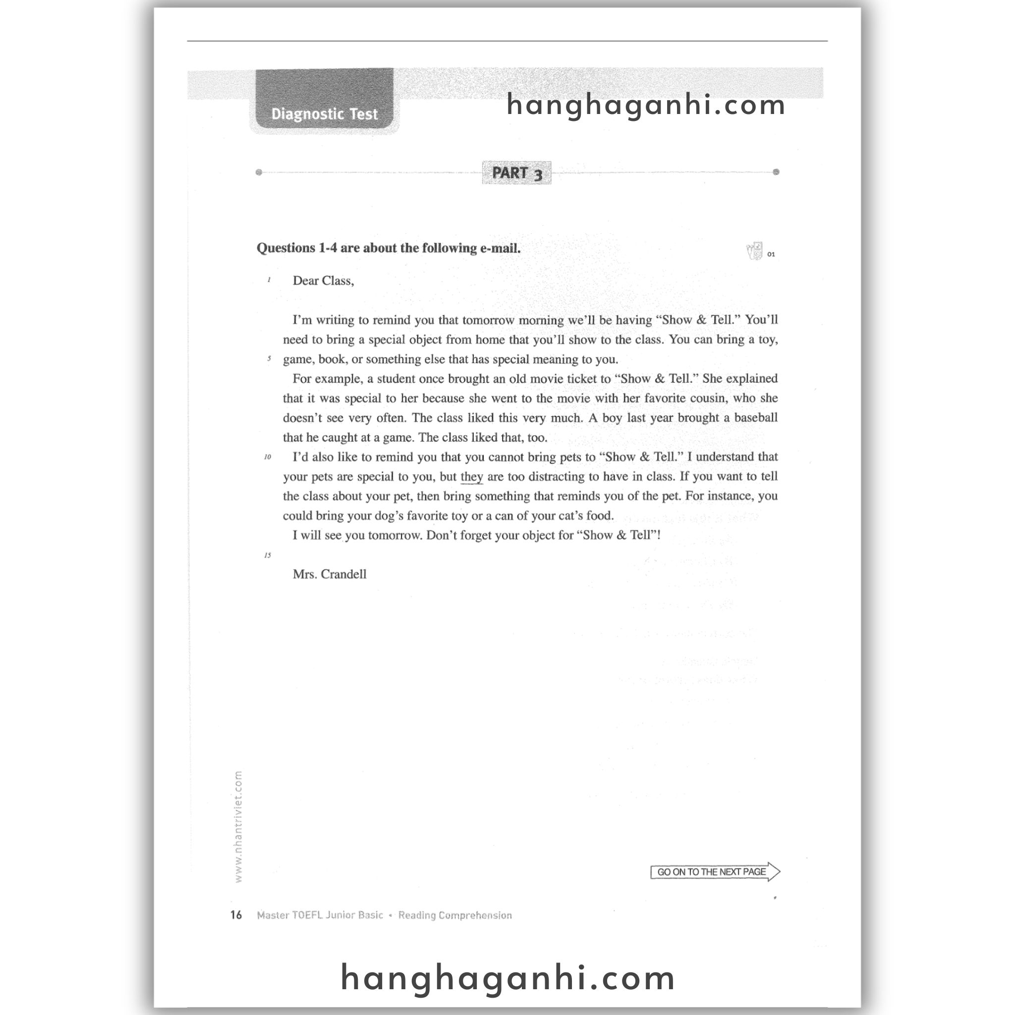 [Sách] Master TOEFL Junior Basic: Reading Comprehension_thumbnail_15