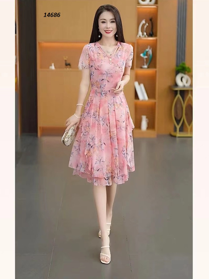 14686-Đầm voan xòe 2 lớp kiểu đan dây cổ (voan+lót)_thumbnail_1