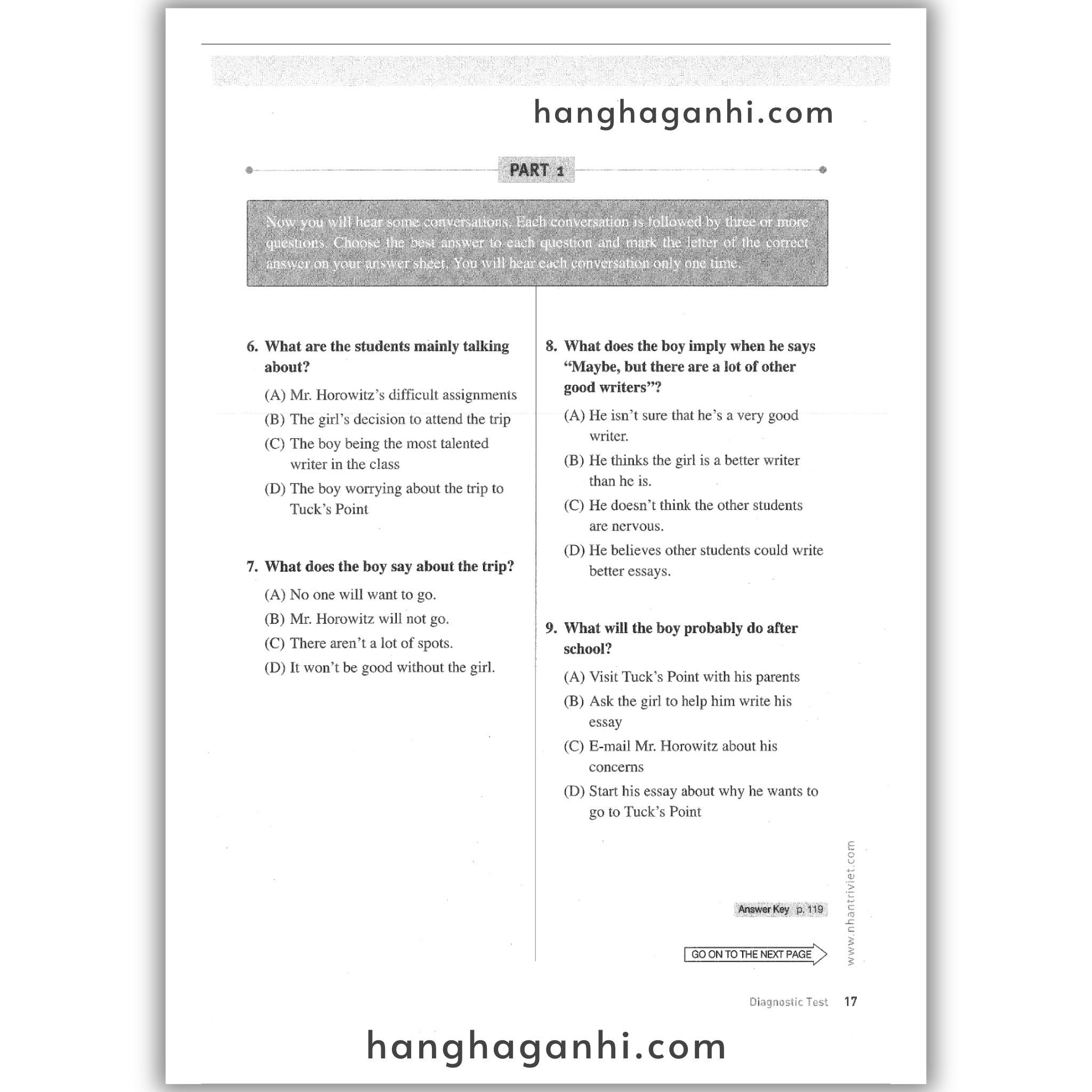 [Sách] Master TOEFL Junior Intermediate: Listening Comprehension_thumbnail_8