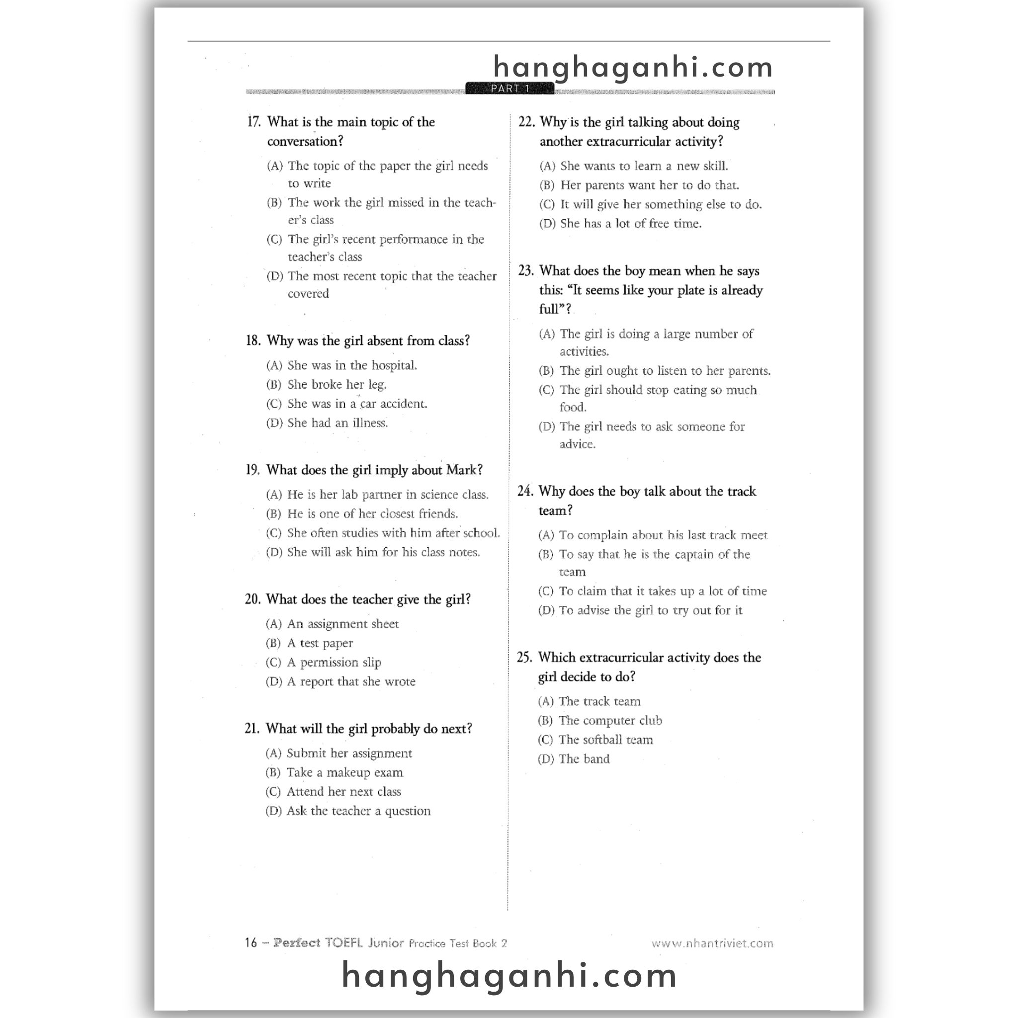 [Sách] Perfect TOEFL Junior: Book 2_thumbnail_10