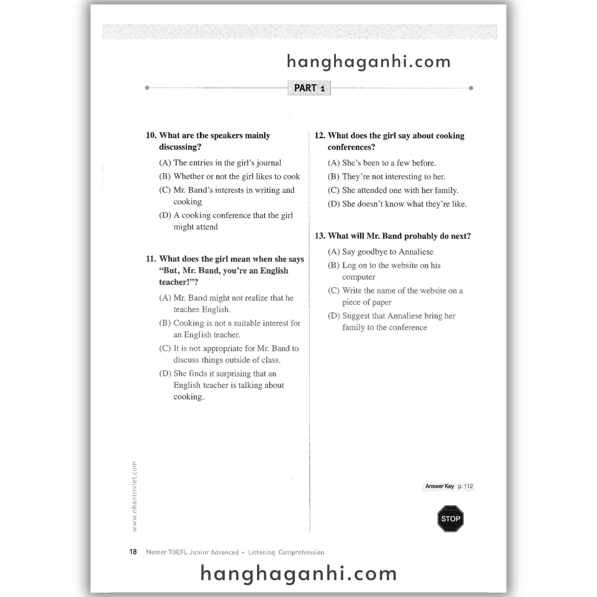 [Sách] Master TOEFL Junior Advanced: Listening Comprehension_thumbnail_10