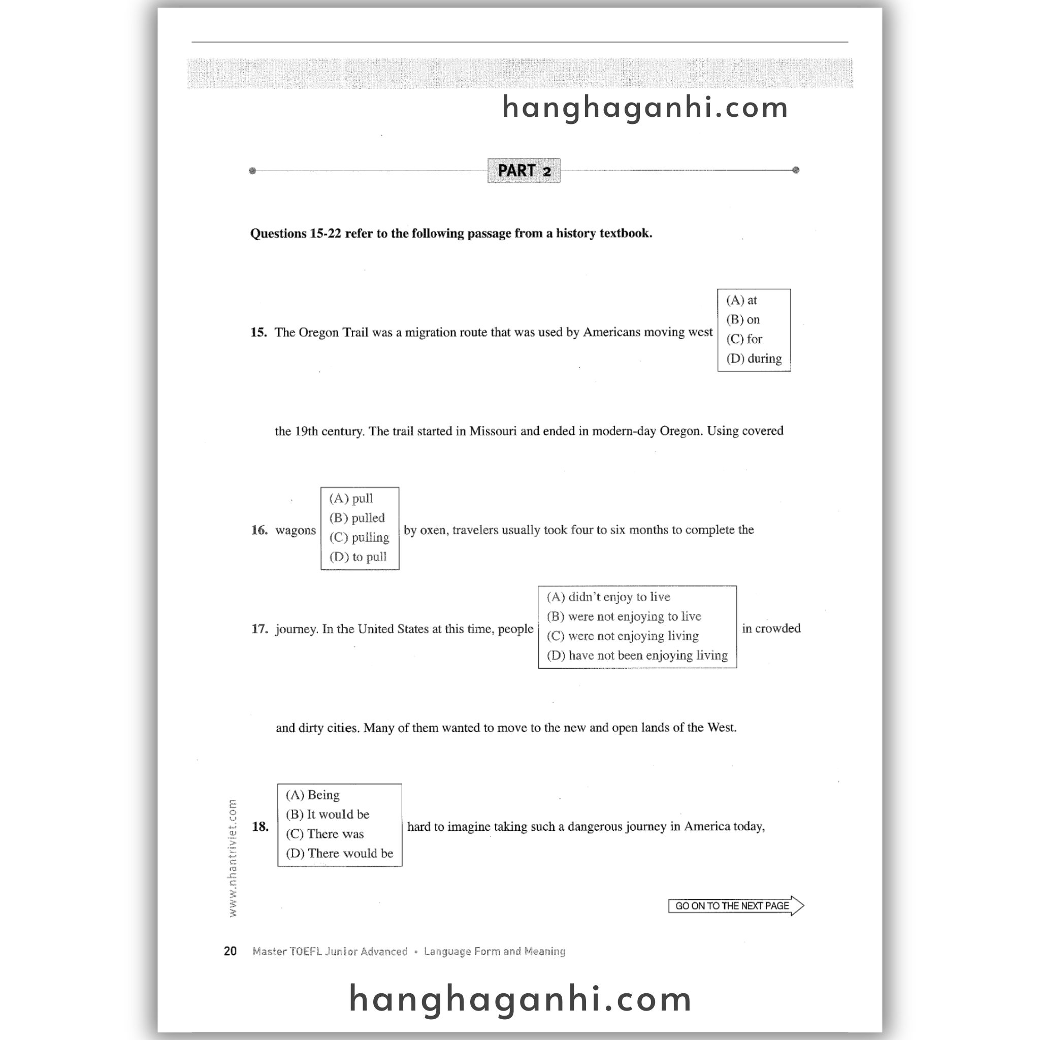 [Sách] Master TOEFL Junior Advanced: Language Form & Meaning_thumbnail_12