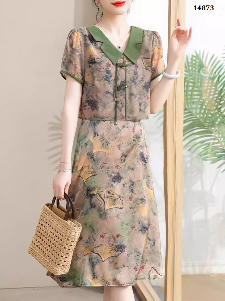 14783-Đầm xòe giả rời cổ sen in 3D cách điệu (lụa mango)_thumbnail_0