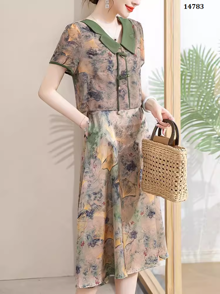 14783-Đầm xòe giả rời cổ sen in 3D cách điệu (lụa mango)_thumbnail_1