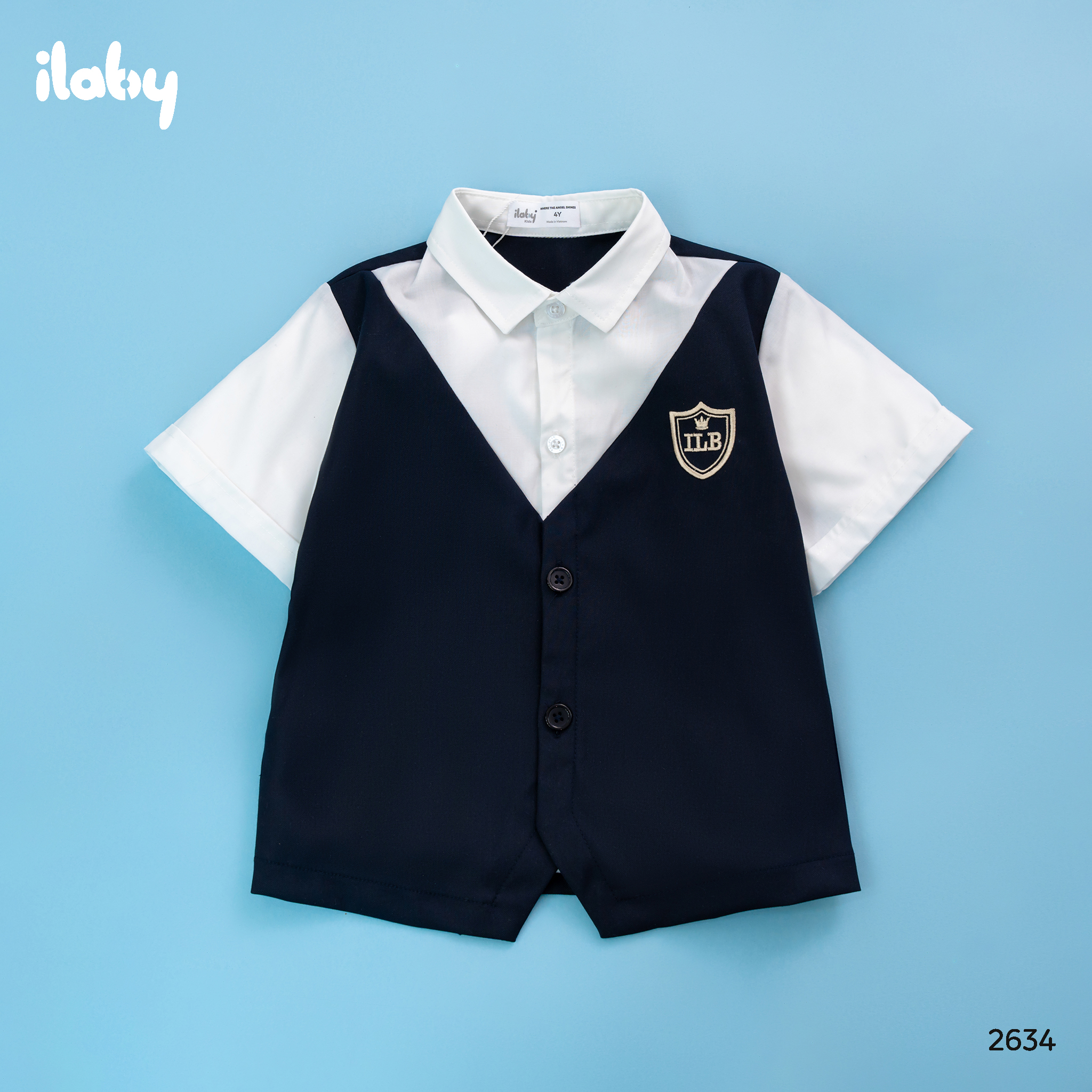 Áo giả gile thêu huy hiệu