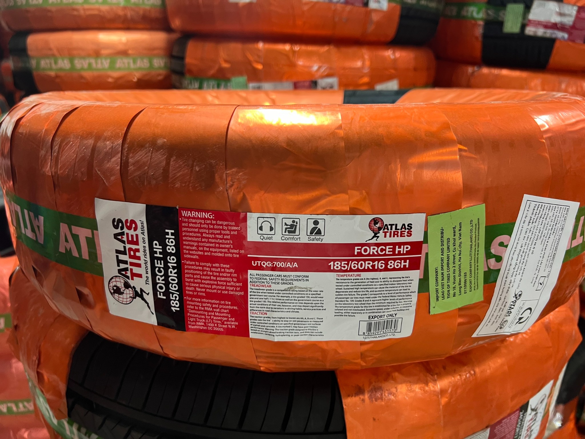 Lốp 185/60R16 FORCE HP86H AT(HB) ECE PCI P-Trial