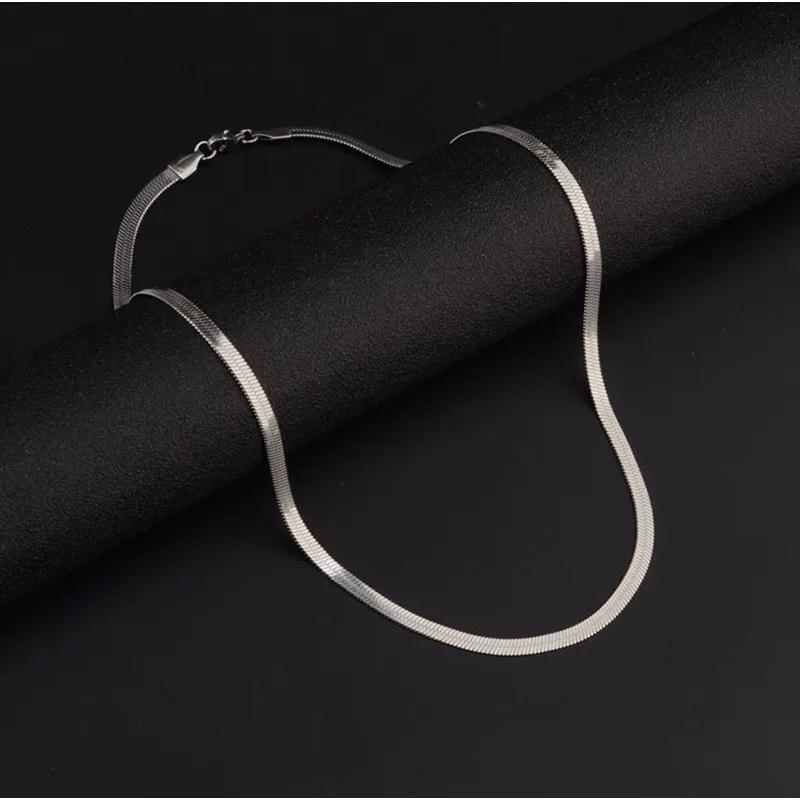 [May jewels] Dây Mạ Bạc 925 - Vòng cổ Bản Lụa Mềm Dành Cho Nam và Nữ - Trang sức mỹ ký_thumbnail_1