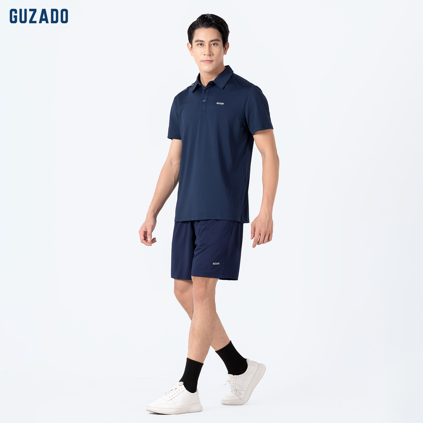 Bộ Polo Nam Thể Thao Guzado Mềm Mại, Basic, Đa Dạng Phong Cách BPL02