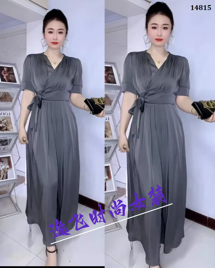 14815-Đầm xòe dự tiệc tà dập ly eo thắt nơ cách điệu ( lụa latin)_thumbnail_0