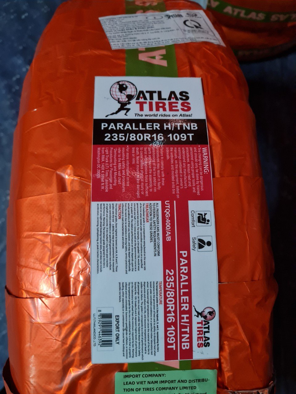 Lốp 235/80R16 PA H/TNB 109T AT -