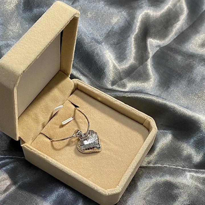 [May jewels] Dây chuyền Trái Tim Lấp Lánh - Trang sức Mỹ Ký cho Nữ