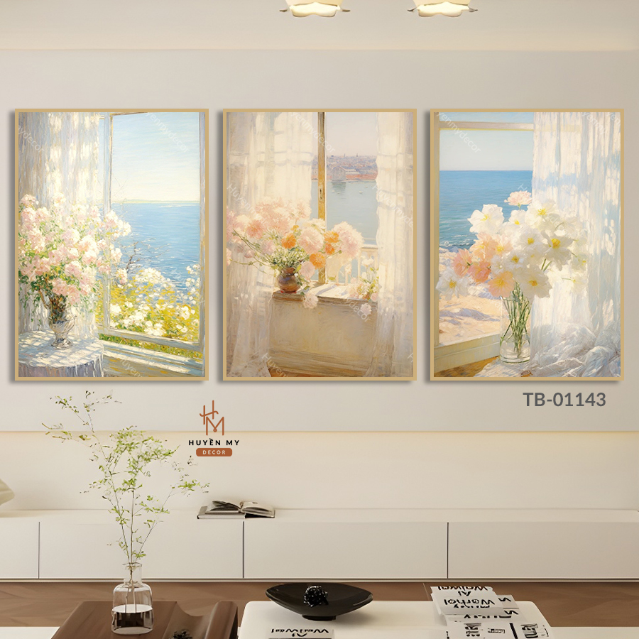 tranh bộ 3 căng khung