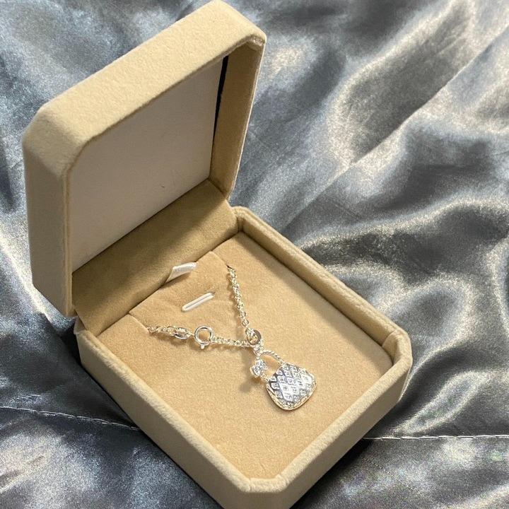 [May jewels] Dây Chuyền Túi Xách Thanh Lịch, trang sức mỹ ký vòng cổ túi xách dành cho nữ_thumbnail_3