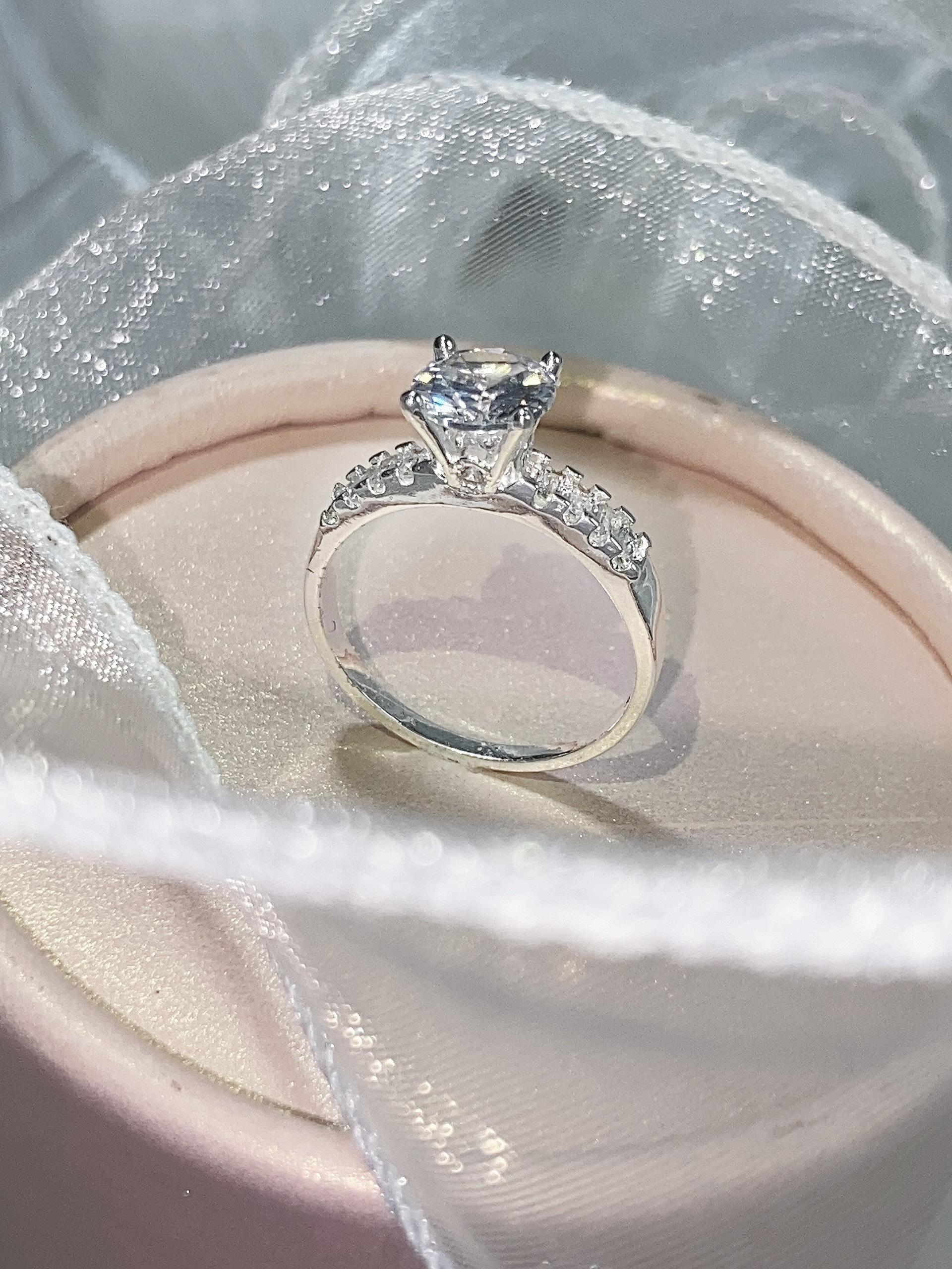 [May jewels] Nhẫn ánh dương đính đá lấp lánh phong cách cho phái nữ