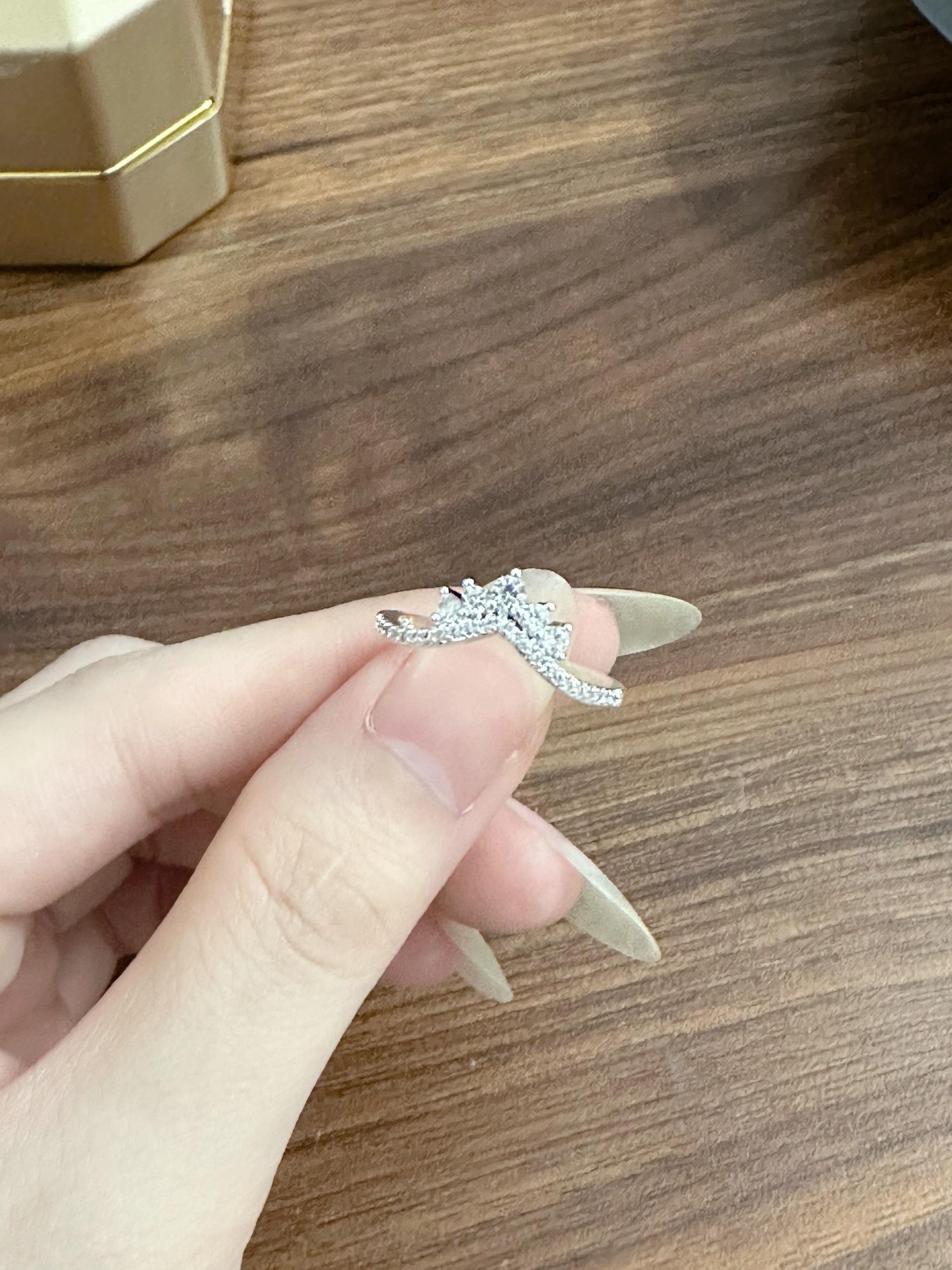 [May jewels] Combo 2 nhẫn vương niệm đính kim cương nhân tạo - Cặp nhẫn Vầng Trăng Ánh Đêm dành cho Nữ_thumbnail_2