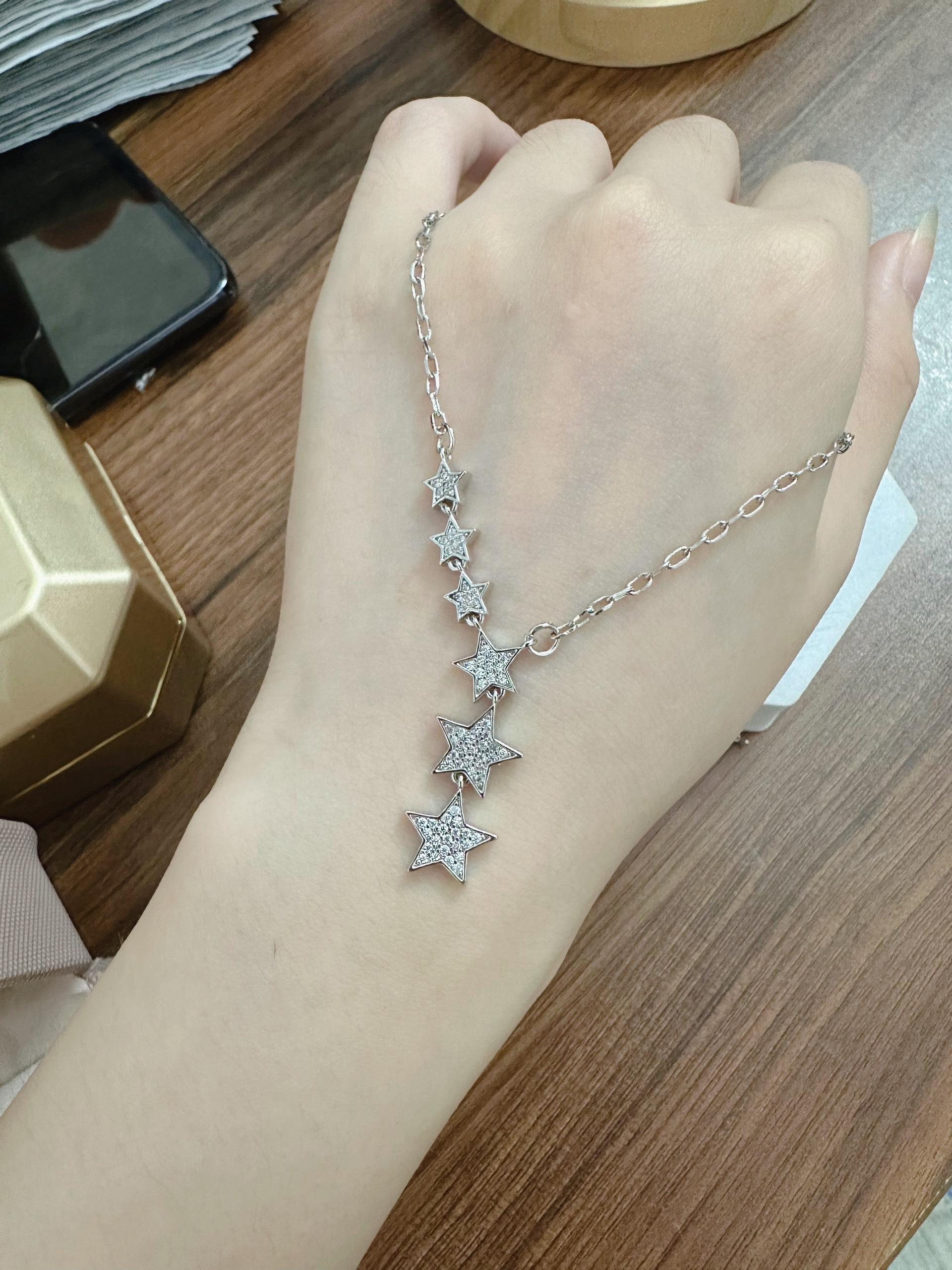 [May jewels] Dây chuyền Ngân Hà - Vòng cổ Sao Lấp Lánh Trang sức mỹ ký dành cho Nữ_thumbnail_1