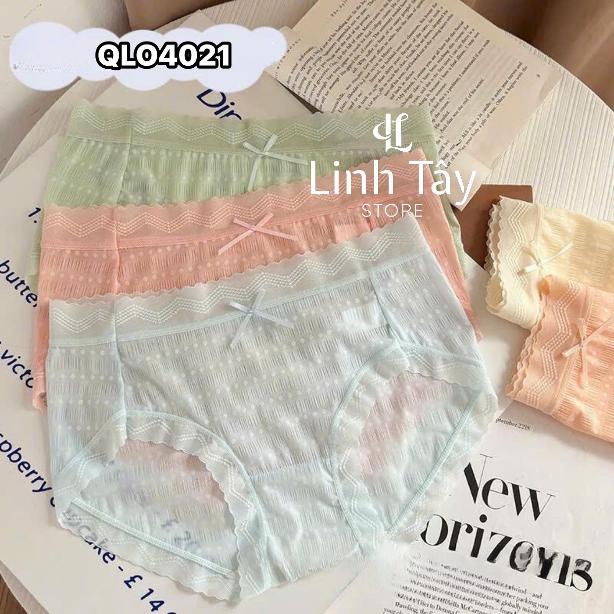 Quần Lót Viền Sóng Hoa Chất Liệu Cao Cấp