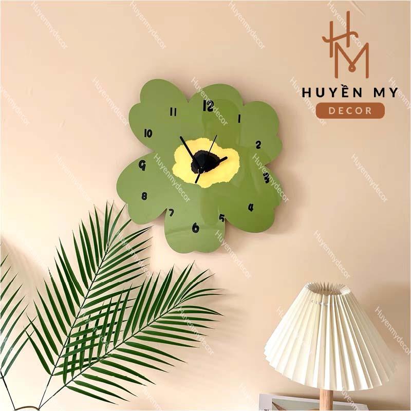 (19 mẫu) Tranh Treo Tường Đồng Hồ Họa Tiết Dễ Thương, Chất Liệu Tráng Gương, Tranh Treo Phòng Khách, Phòng Ngủ - Huyền My Decor Trang Trí Nhà