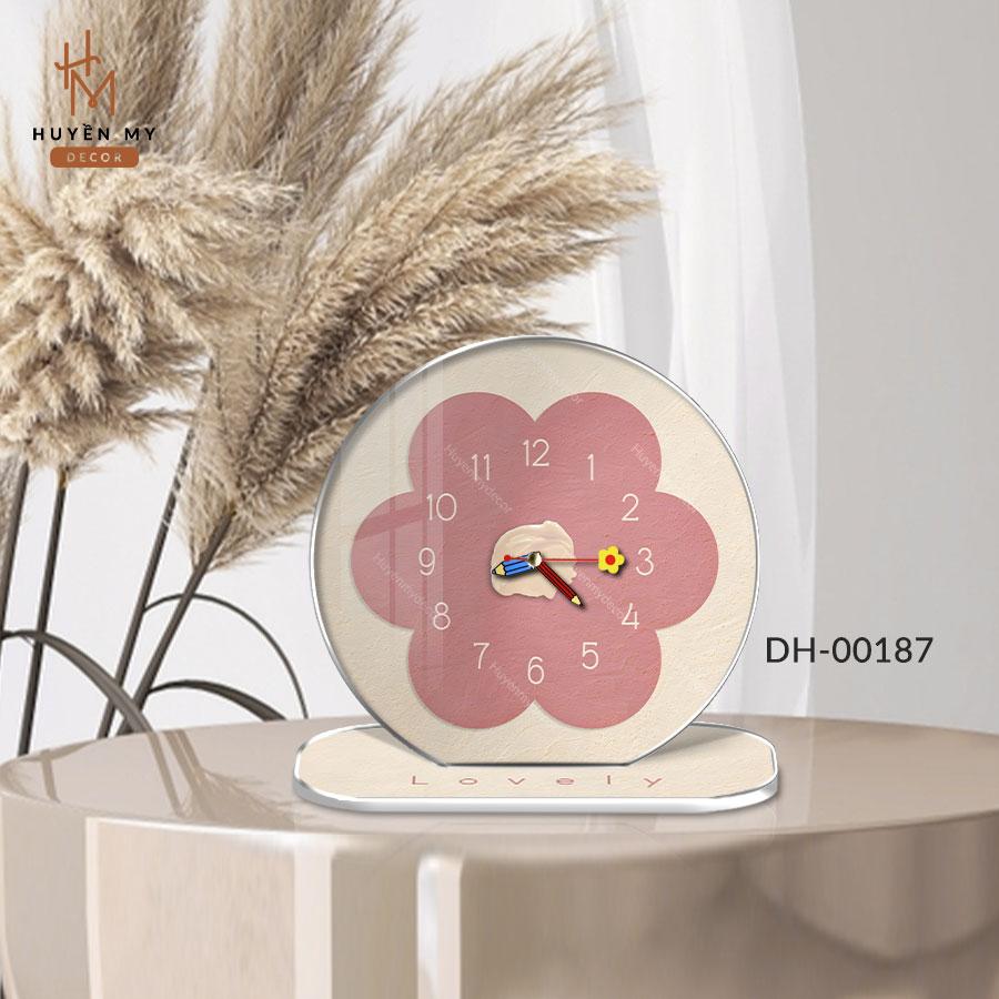 Tranh Đồng Hồ Để Bàn Doomi Dễ Thương, Decor Góc Học Tập, Góc Làm Việc Siêu Xinh - Huyền My Decor - Đồng Hồ - Decor Phòng - Treo Tường - Trang Trí Nhà - Phòng Khách - Tráng Gương
