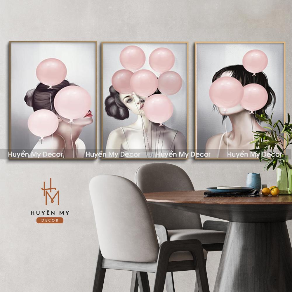Tranh bộ 3 cô gái bóng hồng
