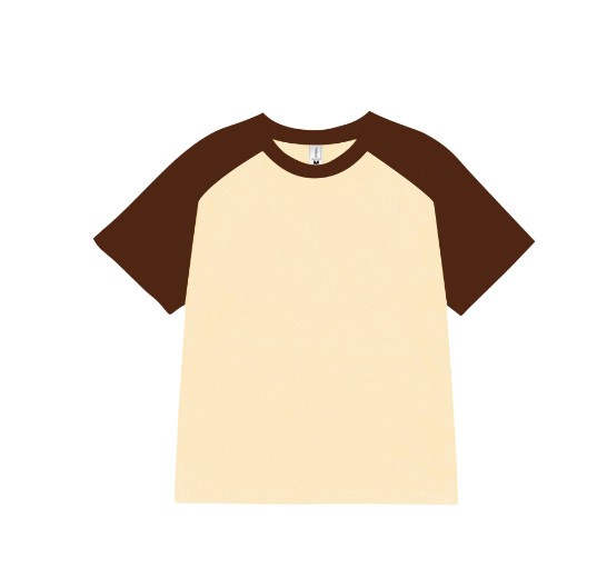 Áo baby tee phối trơn ABPTT01 PTG cotton cổ tròn in basic_thumbnail_4