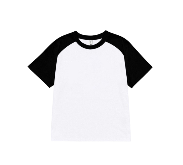 Áo baby tee phối trơn ABPTT01 PTG cotton cổ tròn in basic_thumbnail_3